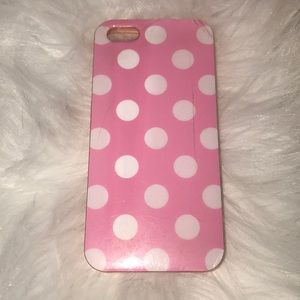 Pink polka dot iPhone 5 case